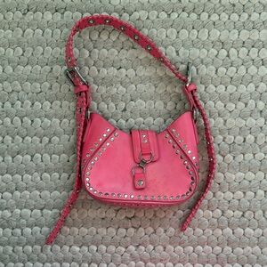 Pink Studded Women's Bag